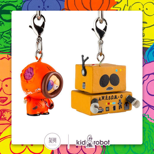Kidrobot 南方公园 盲盒钥匙扣系列2 South Park Zipperpull Series 2 商品图1