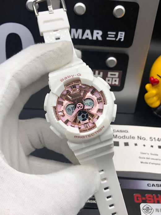卡西欧🔥热卖款 baby女款BA-120抬手灯
卡西欧G-SHOCK--经典防震表盘设计配合冲击视觉的强烈色彩！ 商品图0