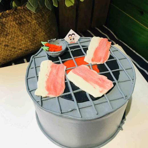 炭火烤肉 仿真蛋糕 创意 下单前请仔细阅读商品详情 如需增加或修改文字请下单备注 商品图0