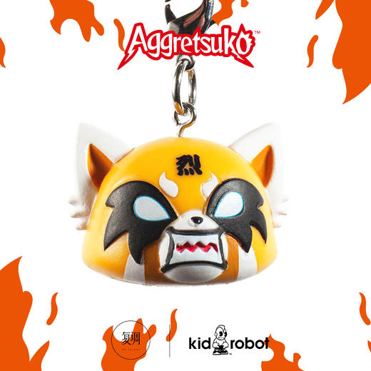 Kidrobot 三丽鸥 烈子钥匙扣系列盲盒  Aggretsuko Keychain Series 商品图2