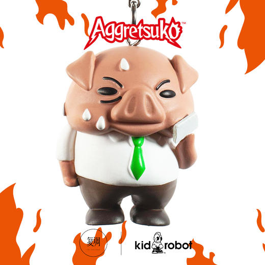 Kidrobot 三丽鸥 烈子钥匙扣系列盲盒  Aggretsuko Keychain Series 商品图4
