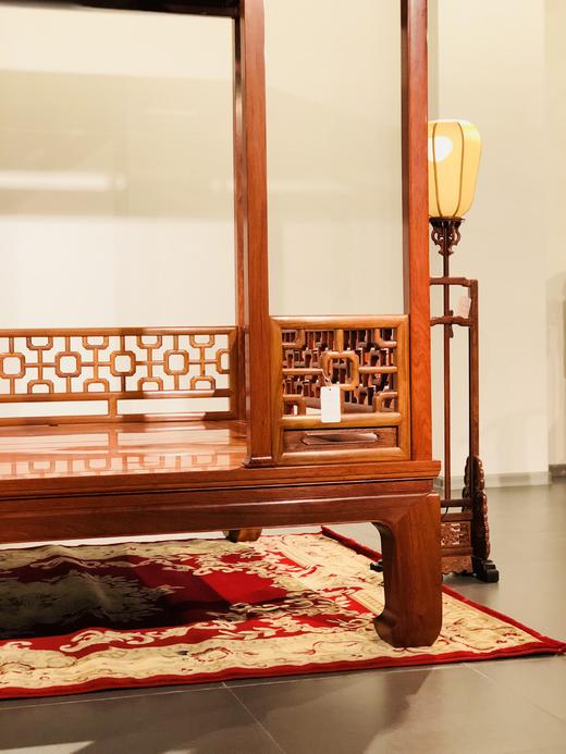 红桥红 家具严选  缅甸花梨(大果紫檀）  【十字纹六柱架子床】 商品图5