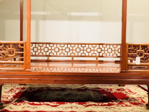 红桥红 家具严选  缅甸花梨(大果紫檀）  【十字纹六柱架子床】 商品图4