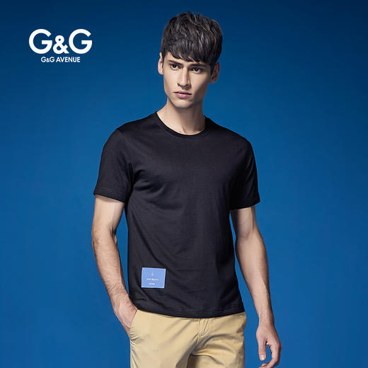 G＆G2020夏季男士圆领短袖t恤修身韩版潮学生体恤打底衫欧美学生街头GT71006 商品图1