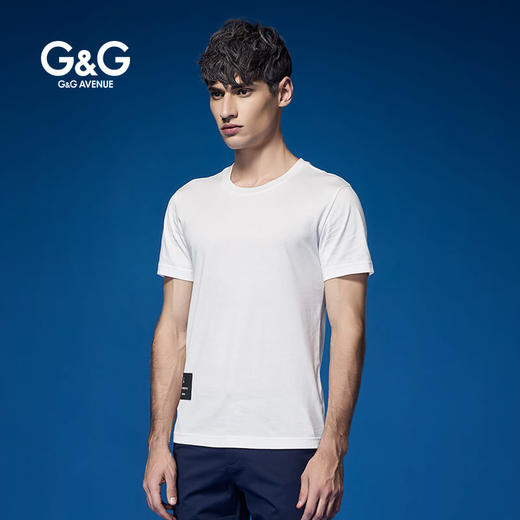 G＆G2020夏季男士圆领短袖t恤修身韩版潮学生体恤打底衫欧美学生街头GT71006 商品图3