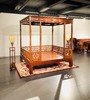 红桥红 家具严选  缅甸花梨(大果紫檀）  【十字纹六柱架子床】 商品缩略图1