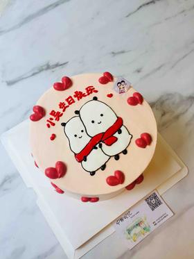 小熊 情侣 手绘 动物 下单前请仔细阅读商品详情 如需增加或修改文字请下单备注