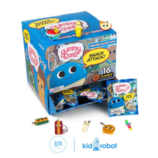 现货 Kidrobot Yummy World snack attack 钥匙扣 盲盒 商品图1