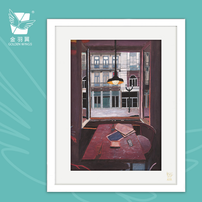 装饰画《时光深处》 金羽翼残障小艺术家手绘作品 复制画