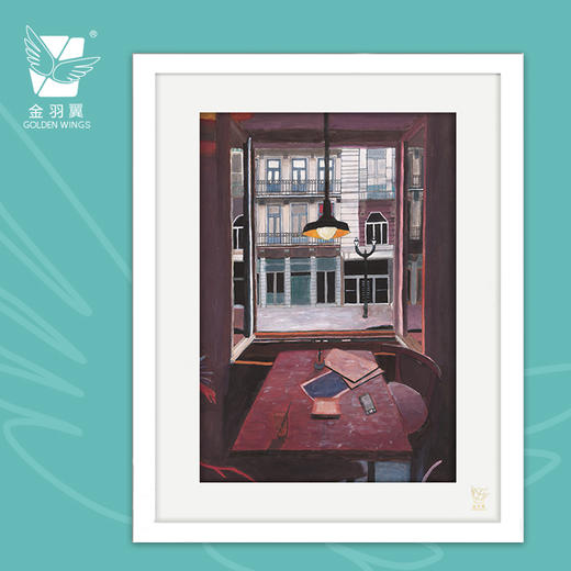 装饰画《时光深处》 金羽翼残障小艺术家手绘作品 复制画 商品图0
