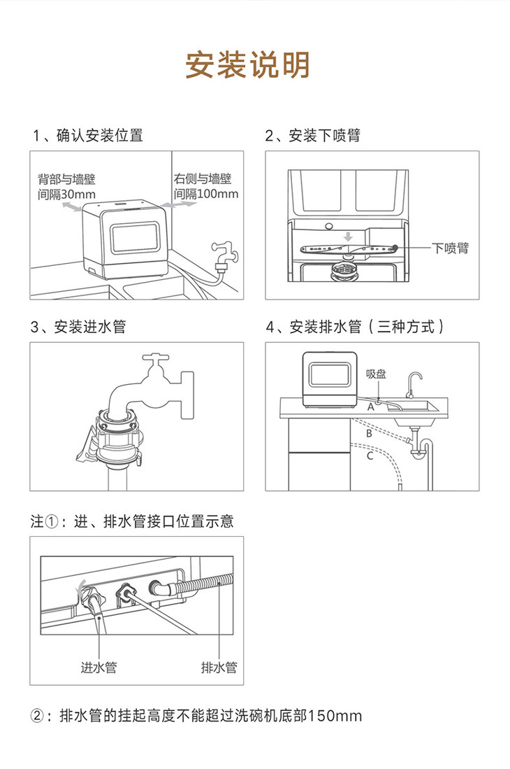 格力洗碗机wqp4-03r 顶(格力白)(gree)