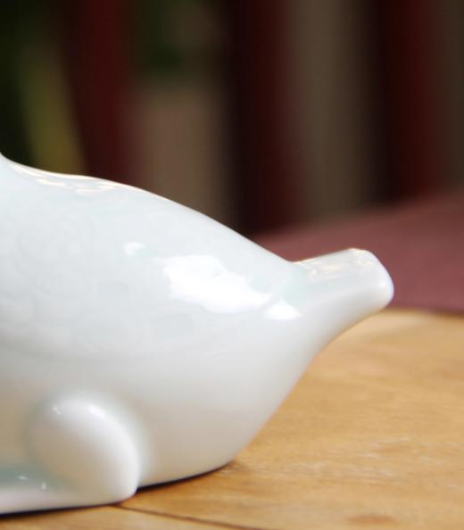 青铜鸟兽尊青釉茶宠 商品图3