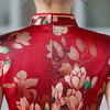上海旗袍厂TZRY-C2011高端唯美复古潮流红色惊艳礼服旗袍 商品缩略图3