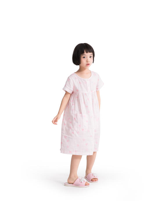 KFH718 女童全棉丛林家居短袖连衣裙 商品图0