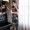 WXG-20119新款修身春装中印花装改良旗袍 商品缩略图2