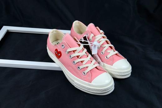 今夏必入！ CDGxConverse全新配色联名款! 川久保玲CDG PLAY与匡威合作打造的Chuck Taylor AllStar 70 Hi联名系列再度合作，，粉红天蓝青绿色 商品图7