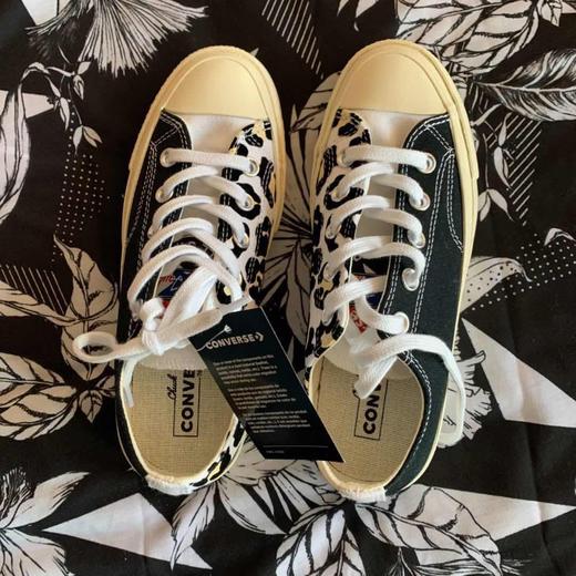 新品 原厂植绒鞋身CONVERSE匡威官网Chuck 70 Logo 豹纹三色拼接 商品图2