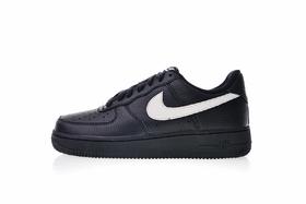 耐克Nike Air Force 1 Mid '07 LV8 海外VLONE限定款式 原装超质感荔枝纹头层牛皮面 经典牛皮低帮空军板鞋 黑白勾