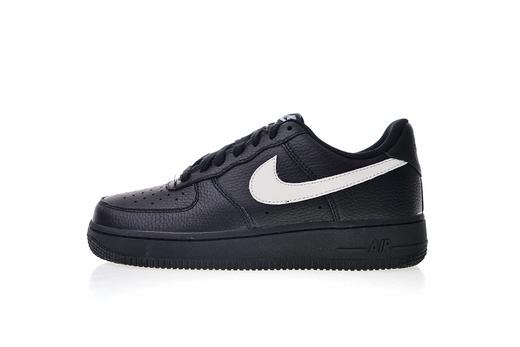 耐克Nike Air Force 1 Mid '07 LV8 海外VLONE限定款式 原装超质感荔枝纹头层牛皮面 经典牛皮低帮空军板鞋 黑白勾 商品图0