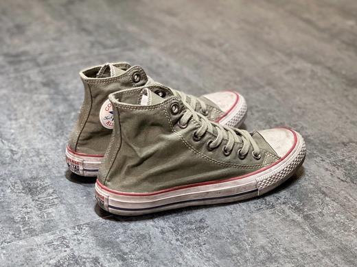 Converse All Star Canvas Smoke High Top匡威做旧烟熏脏脏鞋帆布鞋 匡威All Star全明星系列，带来全新做旧面料，打造高级且复古的小脏鞋 货号156885C 商品图2