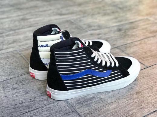 Vans不对称条纹拼接包头硫化板鞋 棕黄 蓝白推出全新 Style 138 ComfyCush LX Sk8半月形包胶头采用帆布和麂皮材质不对称 商品图6