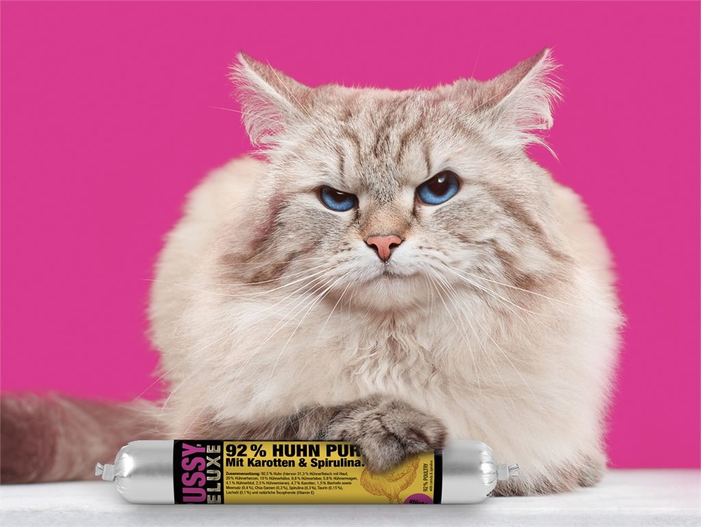 PussyDeluxe 鸡肉胡萝卜螺旋藻(肉酱粒)100g