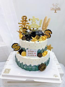 1027CAKE| 双层霸气汽车主题 暴富 路虎 送领导