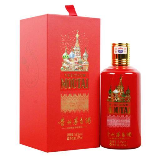 53度贵州茅台酒（走进俄罗斯·莫斯科）375ml 商品图0
