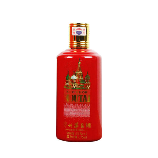 53度贵州茅台酒（走进俄罗斯·莫斯科）375ml 商品图2