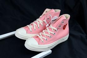 今夏必入！ CDGxConverse全新配色联名款! 川久保玲CDG PLAY与匡威合作打造的Chuck Taylor AllStar 70 Hi联名系列再度合作，，粉红天蓝青绿色