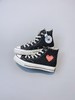 第三代川久保玲小爱心Chuck 70火爆来袭 CDG PLAY x Converse匡威1970s川久保玲小眼睛联名三星标帆布鞋  黑色型号:167804C 米白型号:167805C 商品缩略图2