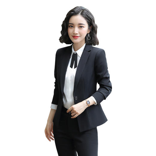 LZ-8036春夏韩版正装工作服时尚西服套装 商品图4