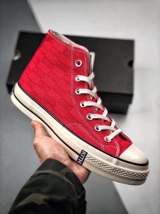 KITH x Converse Chuck Taylor 1970s "Monogram" 系列经典高帮 真标原盒 原装硫化工艺 PU硅蓝蓝底 商品图0