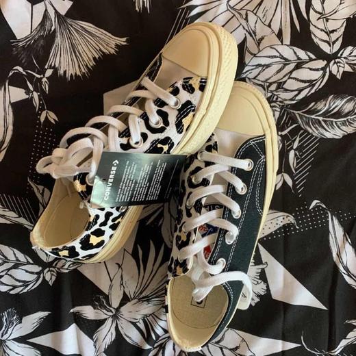 新品 原厂植绒鞋身CONVERSE匡威官网Chuck 70 Logo 豹纹三色拼接 商品图1