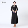 TANGY Collection天意弹力莨刺绣长礼服裙 商品缩略图0
