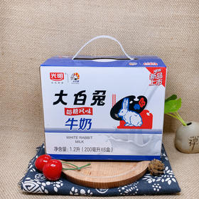 光明大白兔糖风味牛奶200ml*6