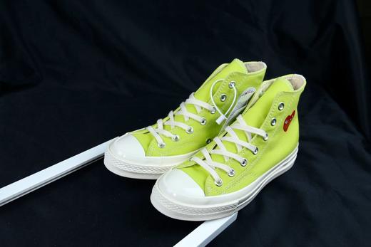 今夏必入！ CDGxConverse全新配色联名款! 川久保玲CDG PLAY与匡威合作打造的Chuck Taylor AllStar 70 Hi联名系列再度合作，，粉红天蓝青绿色 商品图3