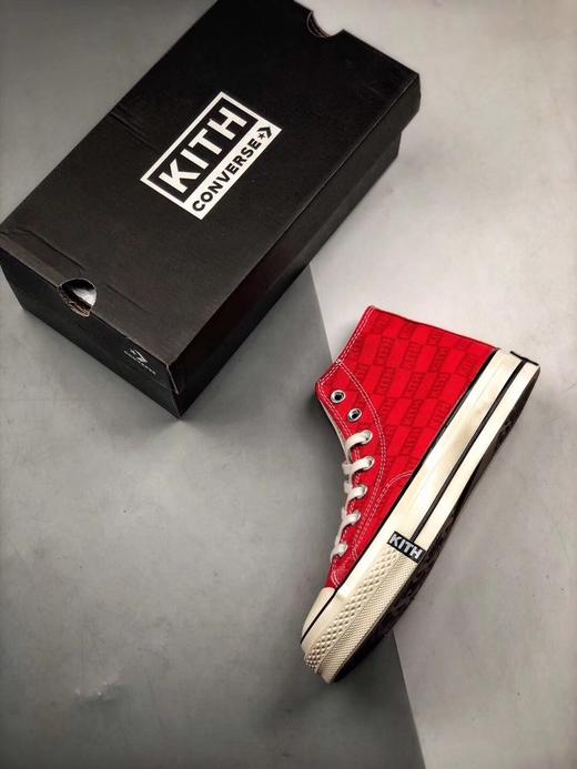 KITH x Converse Chuck Taylor 1970s "Monogram" 系列经典高帮 真标原盒 原装硫化工艺 PU硅蓝蓝底 商品图2