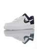 耐克 Nike Air Force 1 '07 NBA限定 采用硬质头层牛皮革 内置全掌air sole气垫 整型机台工艺后跟定型效果 空军一号低帮板鞋 皮革白黑夜蓝丝绸拼接钩 白黑丝绸拼接钩 商品缩略图0
