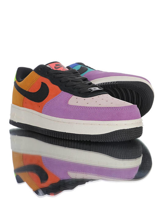耐克 Atmos x Nike Air Force 1 LV8 QS日本鞋店联名 台丝光翻毛皮鞋面 内置全掌AirSole气垫 空军一号 麂皮彩色拼接调色盘配色 商品图2