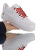 Supreme x Nike Air Force 1 Low耐克 志高联乘 硬质头层荔枝纹皮革鞋面 内置全掌AirSole气垫 空军一号 皮革黑红LOGO配色 商品缩略图5