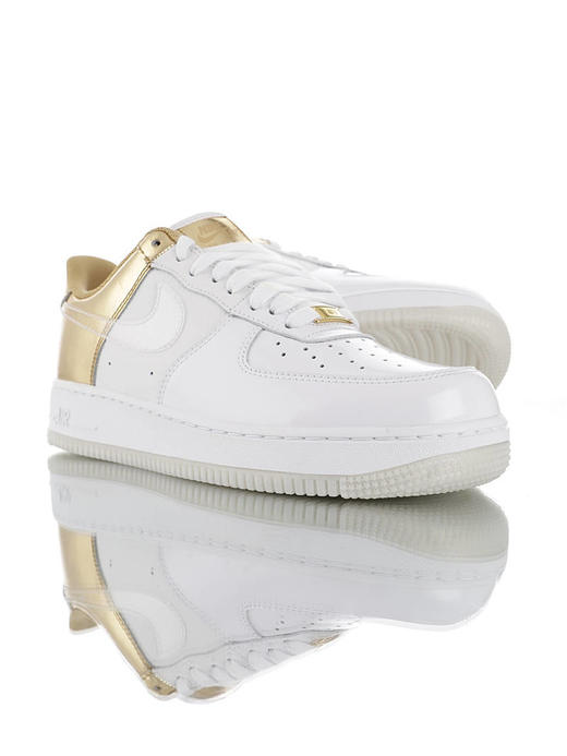 耐克Nike Air Force 1 07 "Metal Gold " 城市限定上海限定 采用移膜荔枝纹皮革漆皮革材质 内置全掌气垫 空军一号 商品图2