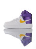 耐克 Nike Air Force 1 '07 NBA限定 采用硬质头层牛皮革 内置全掌air sole气垫 整型机台工艺后跟定型效果 空军一号低帮板鞋 皮革白黑夜蓝丝绸拼接钩 白黑丝绸拼接钩 商品缩略图6