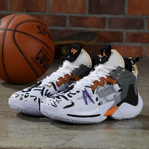 Air Jordan Why Not Zero0.2 威少2代 36-46 灰粉 七彩 绿宝兰 黑豹纹 黑紫月 商品图2