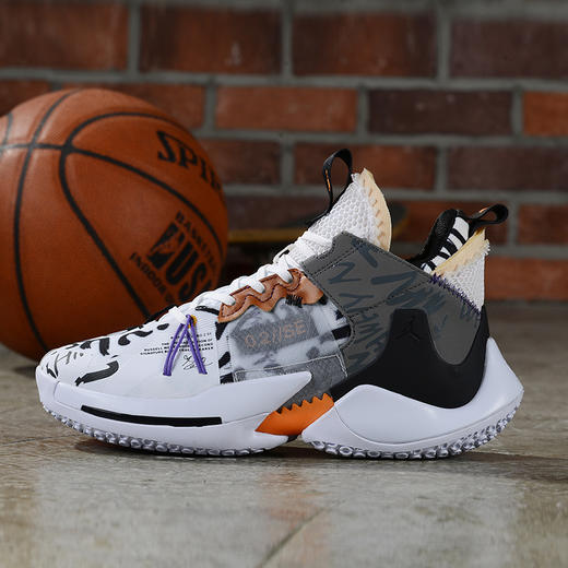 Air Jordan Why Not Zero0.2 威少2代 36-46 灰粉 七彩 绿宝兰 黑豹纹 黑紫月 商品图0