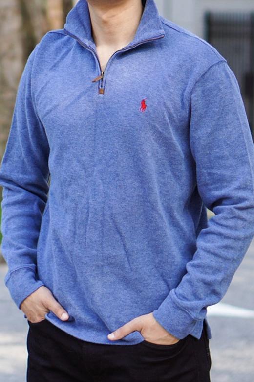 19年新款  Polo Ralph Lauren 男士小马标半拉链立领毛衣针织衫男 商品图5