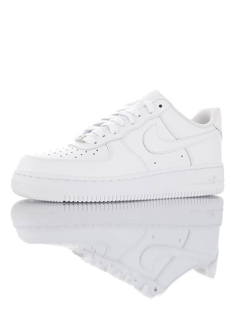 耐克Nike Air Force 1 '07 Low几率过验 采用硬质头层牛皮革 内置全掌air sole气垫中底 空军一号