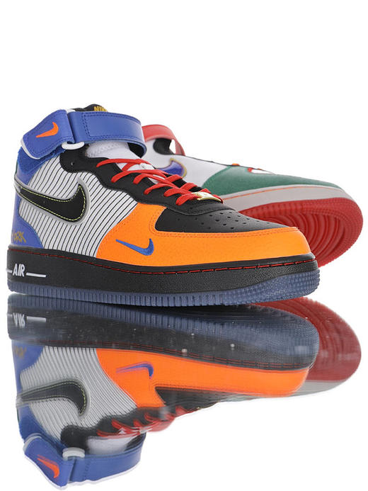 耐克Nike Air Force 1"What the NYC" 纽约主题限定 原模具开发打造 硬质荔枝纹移膜革材质 内置全掌air sole气垫 商品图4