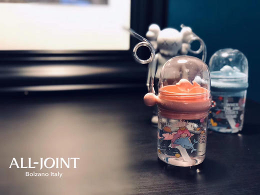 【儿童夏季喷水奇趣吸管杯】ALLJOINT鲸鱼儿童高颜值宝宝水杯带吸管网红杯子卡通可爱喷水杯女 商品图1