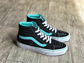 Vans Vault SK8-Hi LX 黑绿薄荷绿配色 玫瑰红 荧光绿 西红柿红 帆布鞋高帮 低帮 系列高帮帆布滑板鞋  Size：35--44